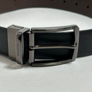 Cantabil Black and Brown Reversible Genuine Leather Belt Sz 40